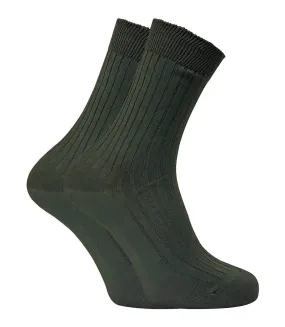 2 Paires Chaussettes de Randonnée Homme 100% Coton