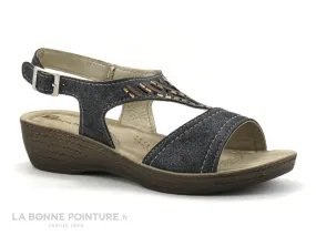 Achat chaussures Moran's Femme Sandale et Nu-pieds, vente Morans MACRAIE Noir metallise - Nu-pieds classique Femme