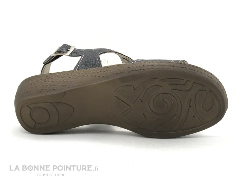 Achat chaussures Moran's Femme Sandale et Nu-pieds, vente Morans MACRAIE Noir metallise - Nu-pieds classique Femme