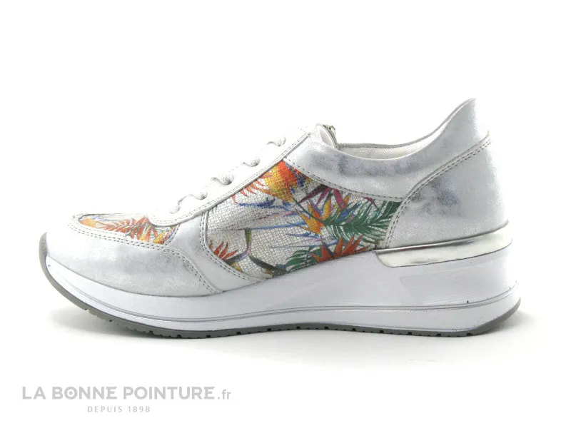 Achat chaussures Remonte Femme Basket, vente Remonte D3201-90 - Argent Multicolore - Tennis compensee