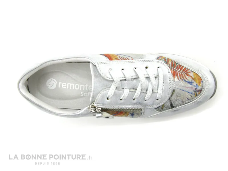 Achat chaussures Remonte Femme Basket, vente Remonte D3201-90 - Argent Multicolore - Tennis compensee