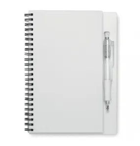 Bloc-notes avec couverture à personnaliser un stylo assorti inclus 