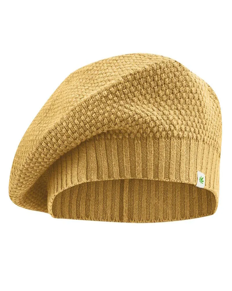 Bonnet béret tricoté