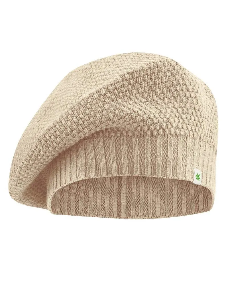 Bonnet béret tricoté