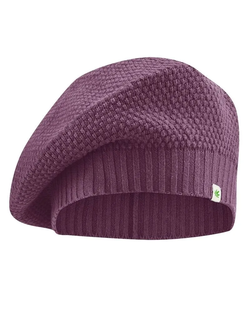 Bonnet béret tricoté