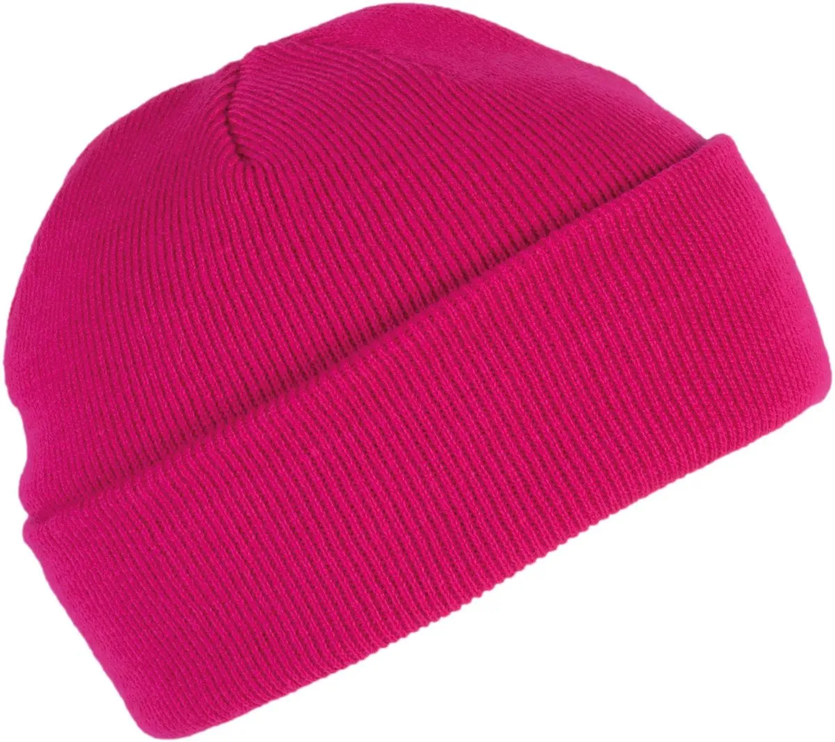 Bonnet tricoté adulte - KP031 - rose fuchsia 