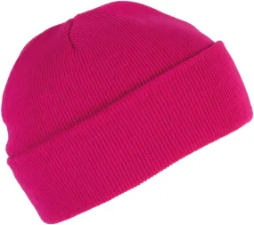 Bonnet tricoté adulte - KP031 - rose fuchsia 