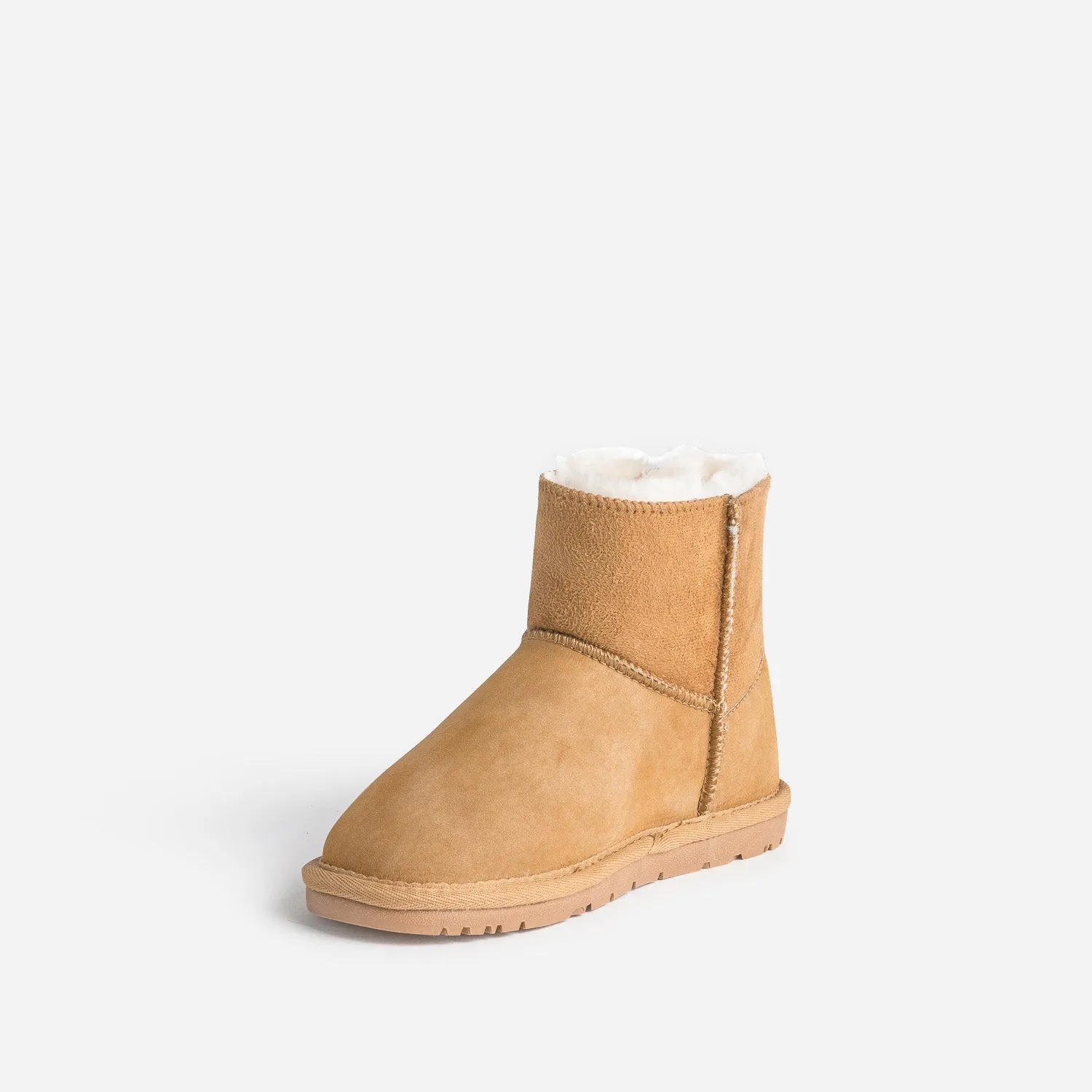 Boots camel suédé fourré - Boots Enfant | ERAM