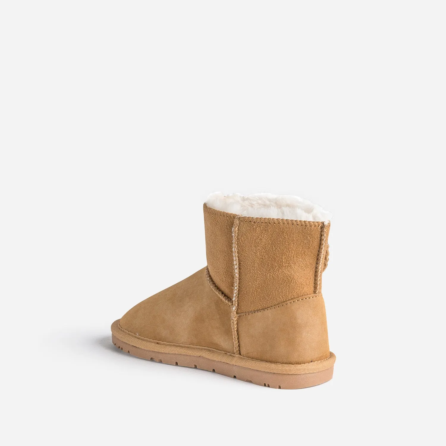 Boots camel suédé fourré - Boots Enfant | ERAM