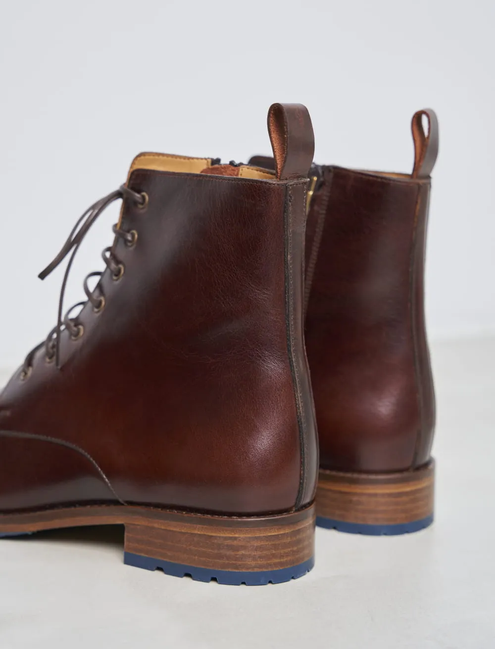 Bottines combats pour femme: La Femme Impolie Cuir Marron