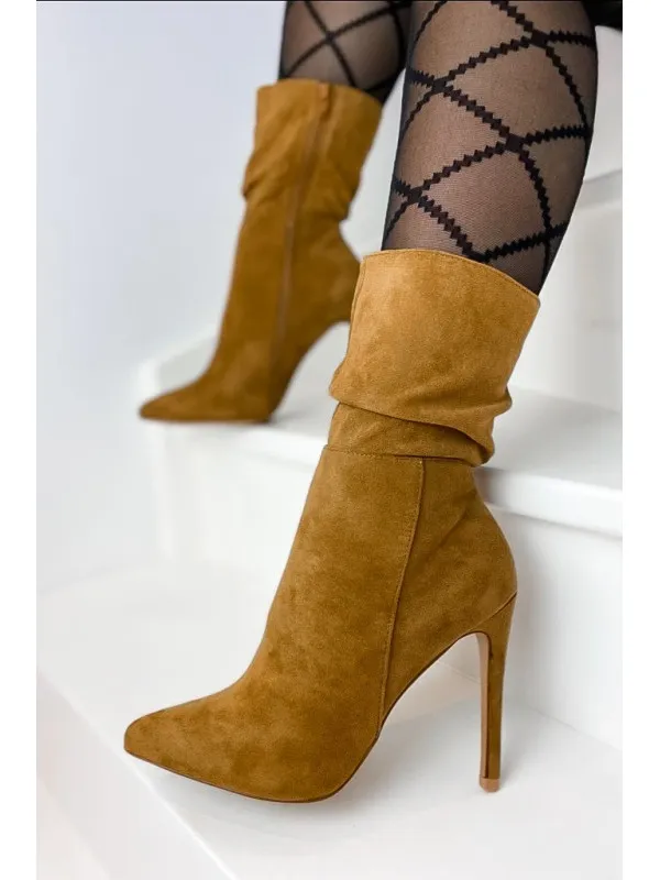 Bottines Cuir Lally Camel