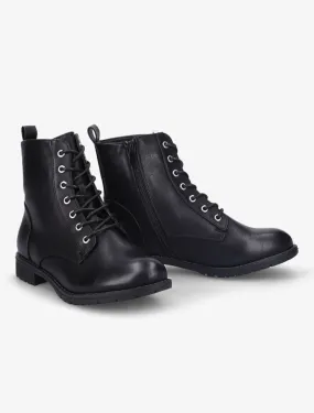 Bottines rangers à lacets - noir - Noir