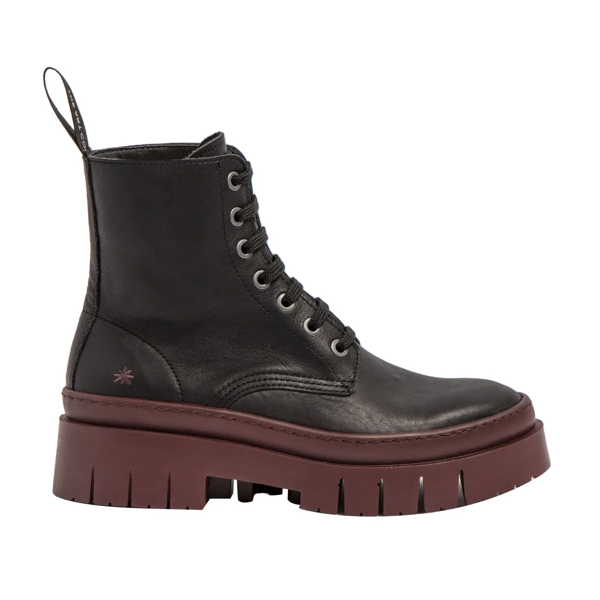 Bottines à lacets style rangers - Noir