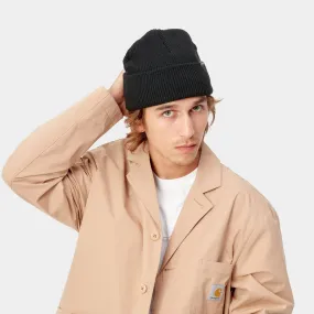 Carhartt - Bonnet côtelé Gordan noir