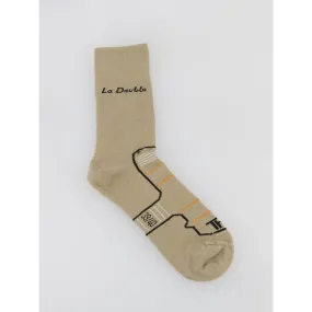 Chaussettes de randonnée la double authentic beige - Thyo | wimod