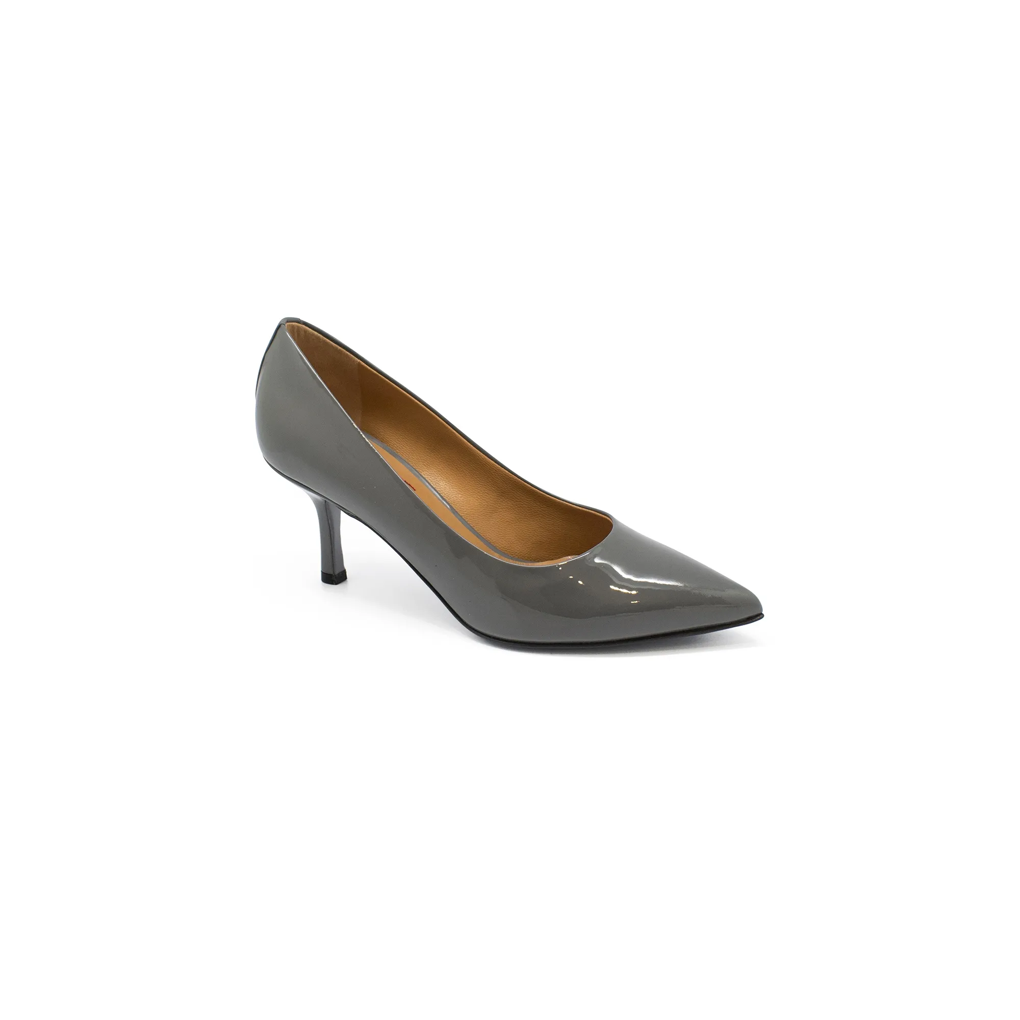 Chaussures de luxe femme - Escarpins Walter Steiger en cuir verni gris