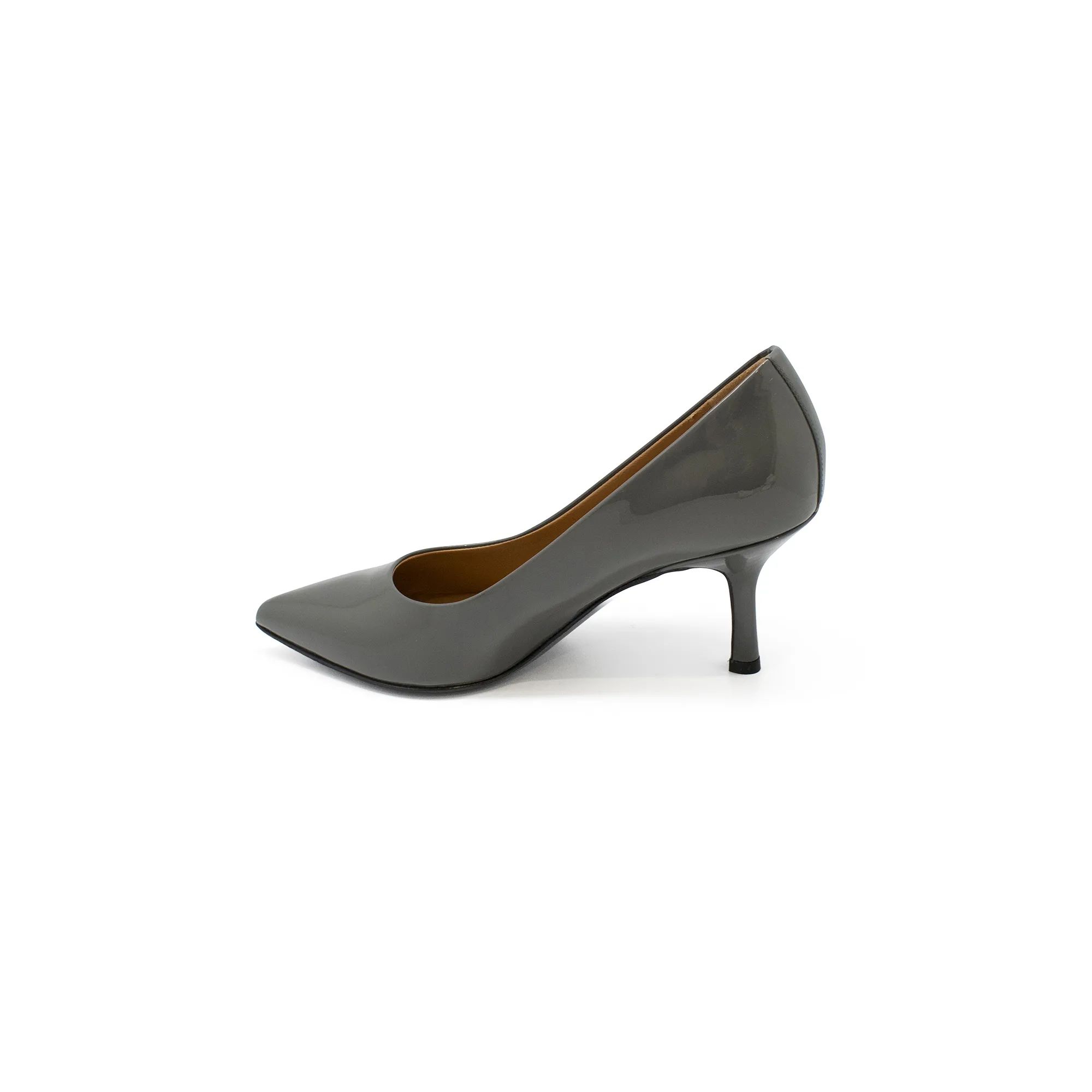 Chaussures de luxe femme - Escarpins Walter Steiger en cuir verni gris