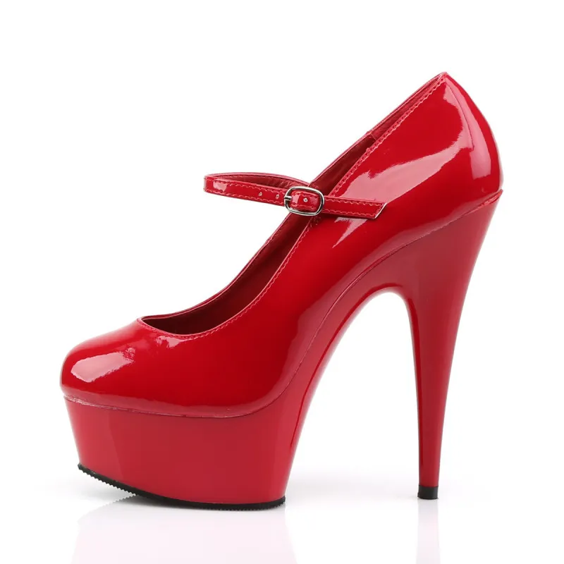 Escarpin rouge talon de 15 cm à plateforme | Chaussure Pole dance