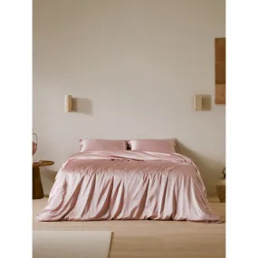 Housse de Couette Sans Couture Rose en Soie   | 3 Suisses