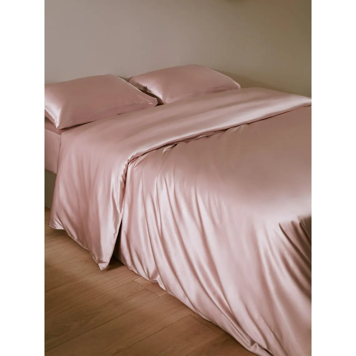 Housse de Couette Sans Couture Rose en Soie   | 3 Suisses