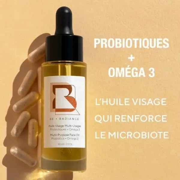 Huile Visage aux probiotiques - BE+RADIANCE