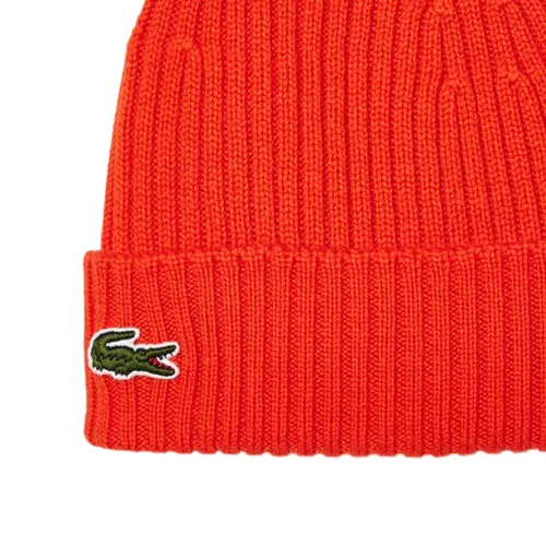 LACOSTE bonnet côtelé orange - Sport Aventure