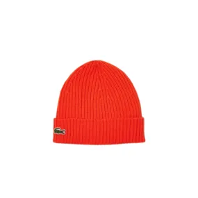 LACOSTE bonnet côtelé orange - Sport Aventure