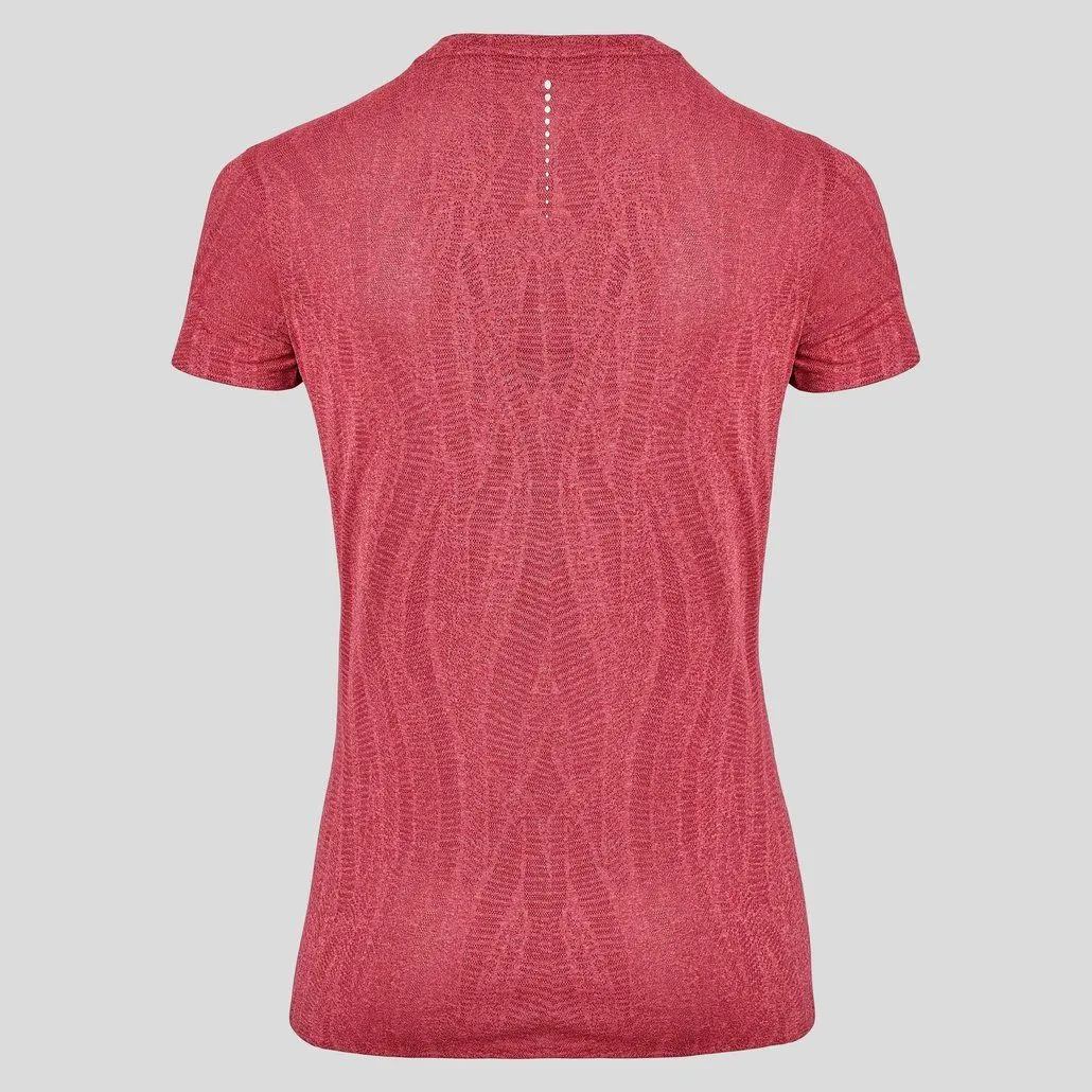 ODLO T-shirt MC ZEROWEIGHT ENGINEE Femme AMERICAN BEAUTY MELANGE