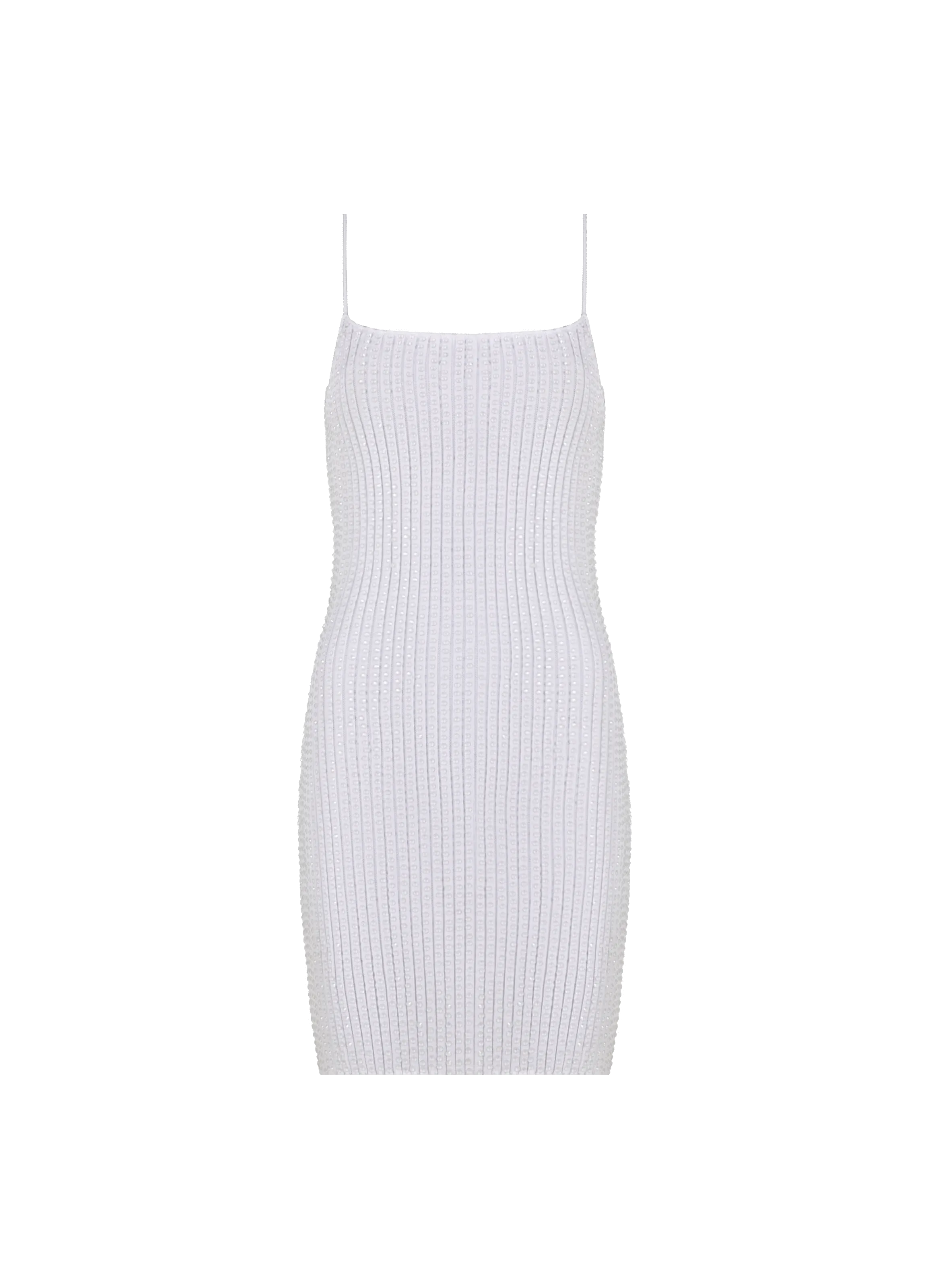 ROBE EN MAILLE CôTELéE AVEC CRISTAUX - ALEXANDER WANG pour FEMME | Printemps