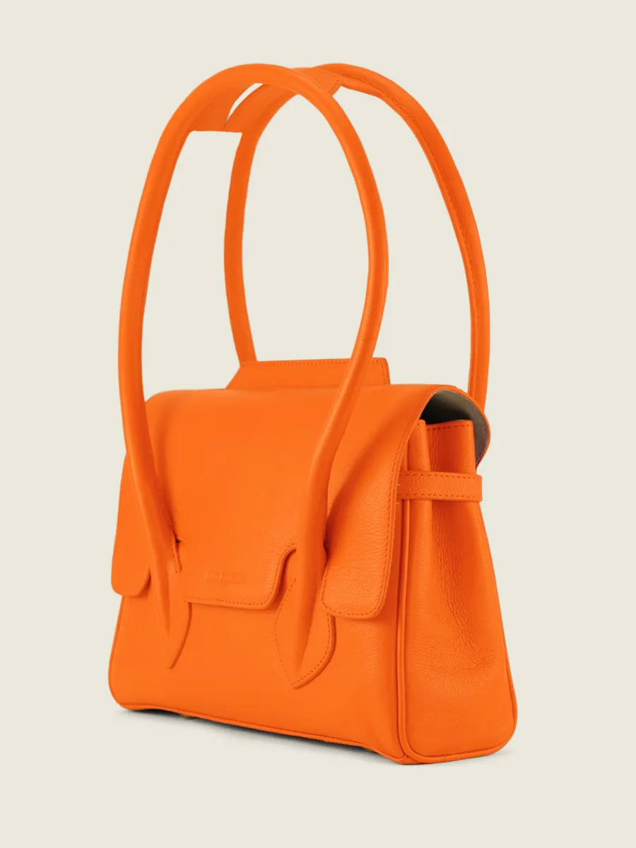 SAC À MAIN CUIR ORANGE FEMME Colette S Sorbet - Mangue