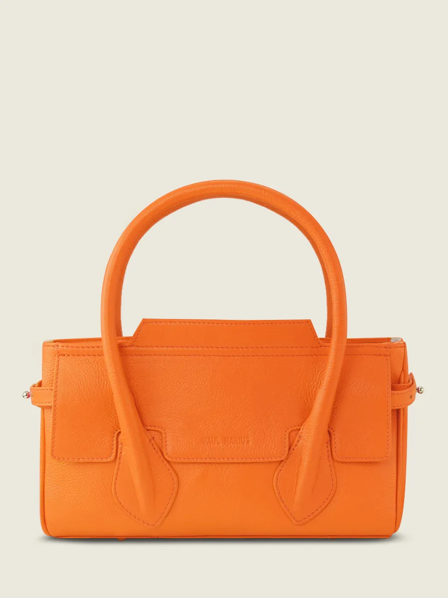 SAC À MAIN CUIR ORANGE FEMME Madeleine S Sorbet - Mangue