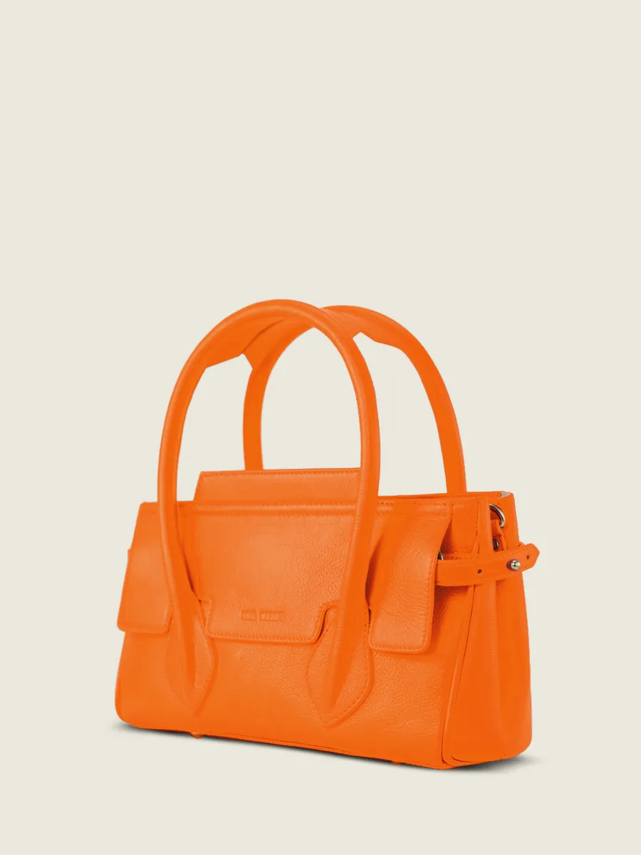 SAC À MAIN CUIR ORANGE FEMME Madeleine S Sorbet - Mangue