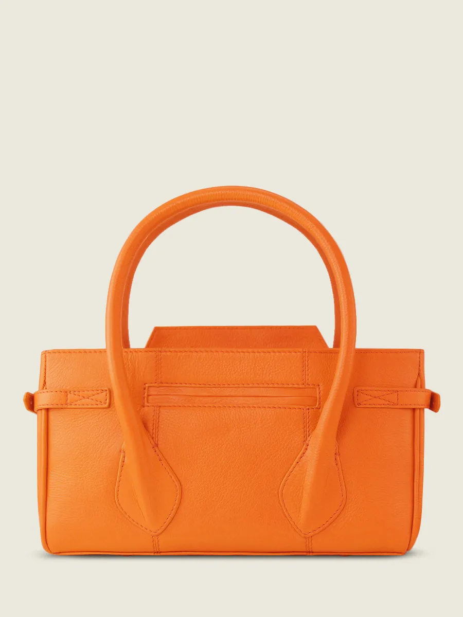 SAC À MAIN CUIR ORANGE FEMME Madeleine S Sorbet - Mangue