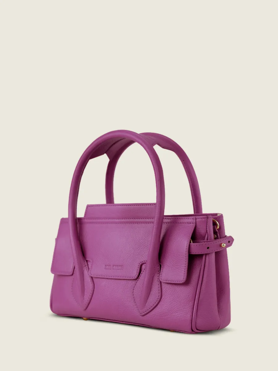 SAC À MAIN CUIR VIOLET FEMME Madeleine S Sorbet - Cassis