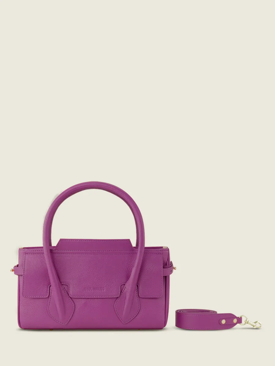 SAC À MAIN CUIR VIOLET FEMME Madeleine S Sorbet - Cassis