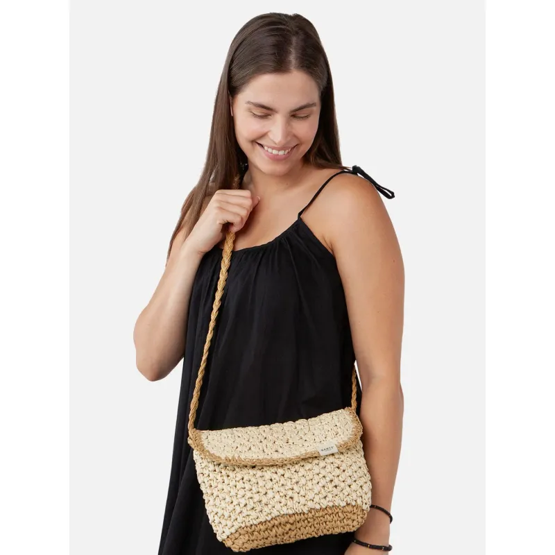 Sac à main bandoulière macy beige marron femme - Tiffosi | wimod