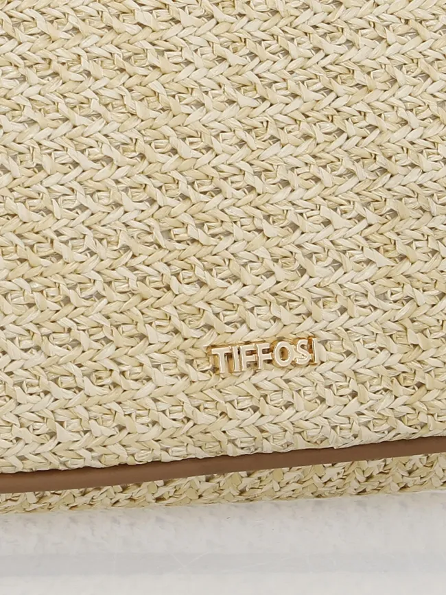 Sac à main bandoulière macy beige marron femme - Tiffosi | wimod