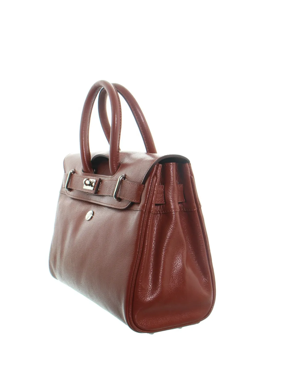 Sac à main en cuir Mac Douglas Pyla Buni ref 23066 22F Acajou foncé