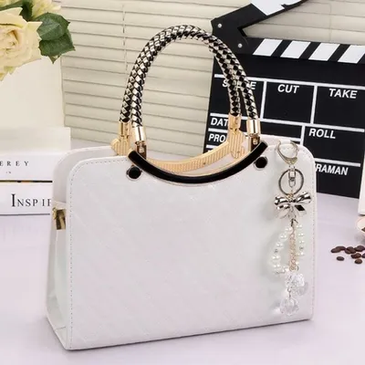 Sac à main femme double porté Luna Benna Blanc