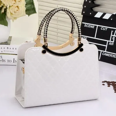 Sac à main femme double porté Luna Benna Blanc