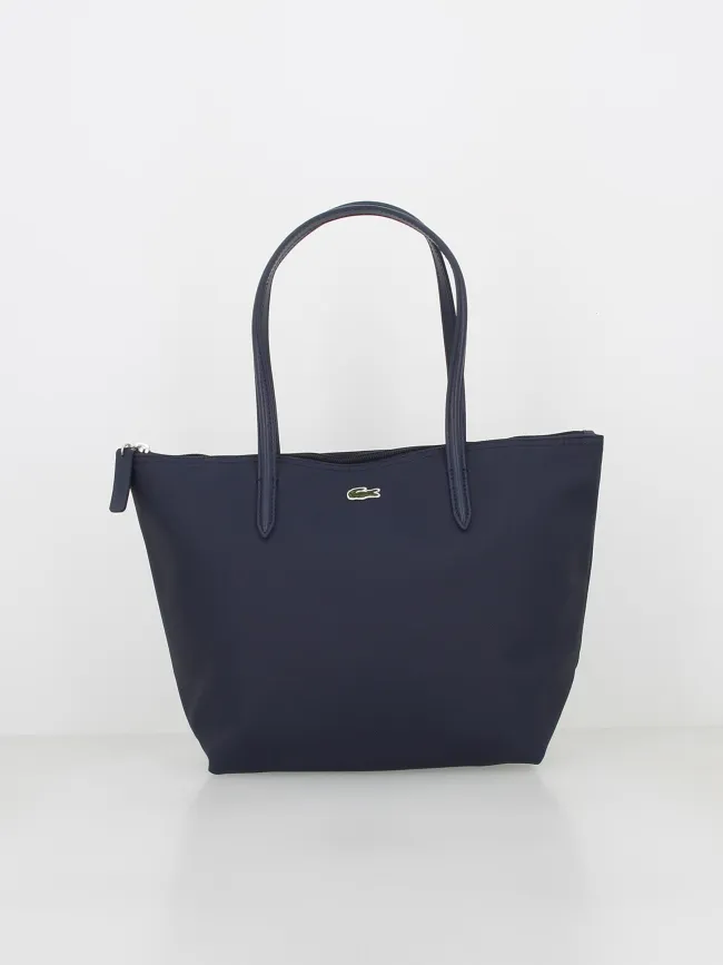 Sac à main shopping bleu marine femme - Lacoste | wimod