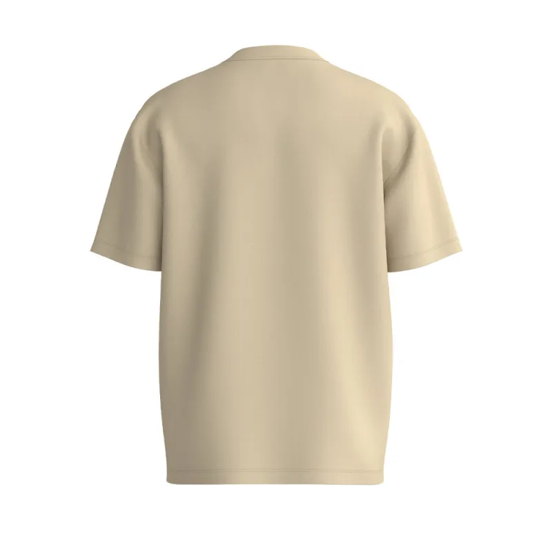 T-SHIRT DAPOLINO HUGO DÉCONTRACTÉ EN COTON À LOGO IMPRIMÉ BEIGE