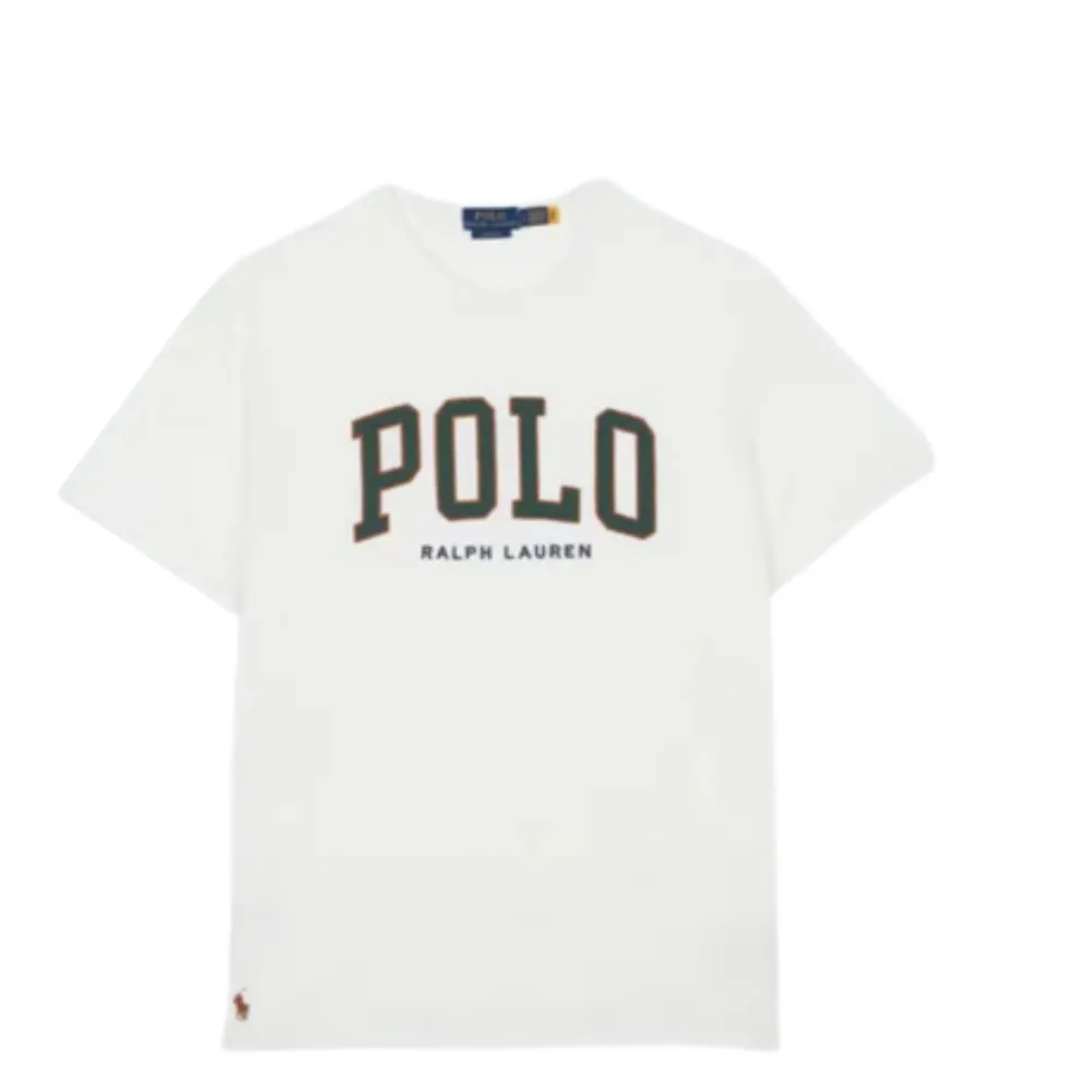 t-shirt logo ralph lauren white - Sport Aventure