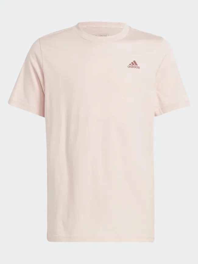 T-shirt uni logo rose enfant - Adidas | wimod