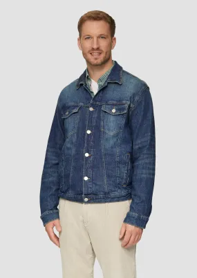 Veste en denim de coton stretch