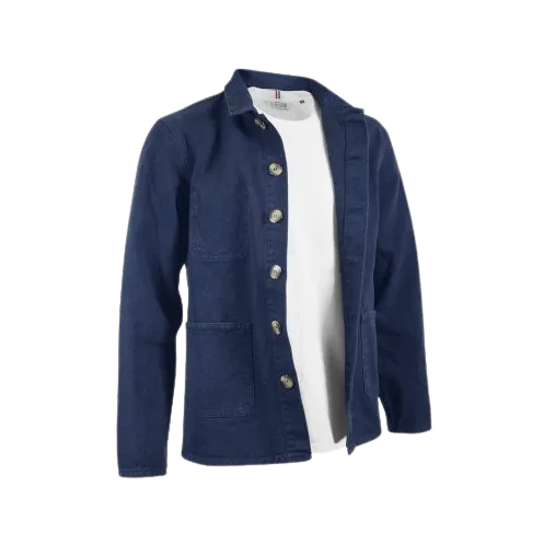 Veste mixte personnalisable en coton sergé - Made in France - 355g - MARIUS- Vertlapub