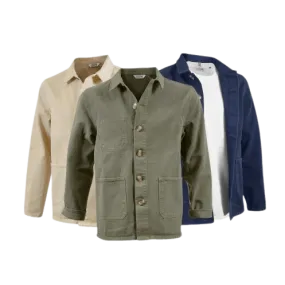 Veste mixte personnalisable en coton sergé - Made in France - 355g - MARIUS- Vertlapub