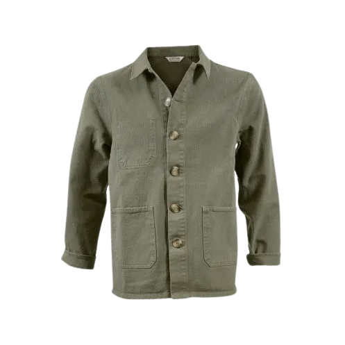 Veste mixte personnalisable en coton sergé - Made in France - 355g - MARIUS- Vertlapub